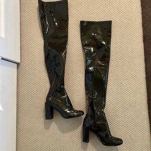 Jeffery Campbell thighhigh pantent boots